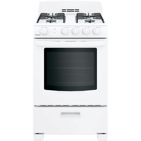 hotpoint 24 in. 2.9 cu. ft. gas range oven in white
